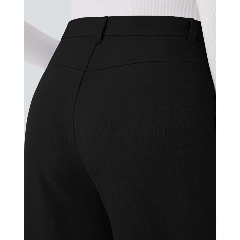NWT Halara Women's High Waisted Pocket Straight Leg Work Pants Black Size M - Picture 14 of 14